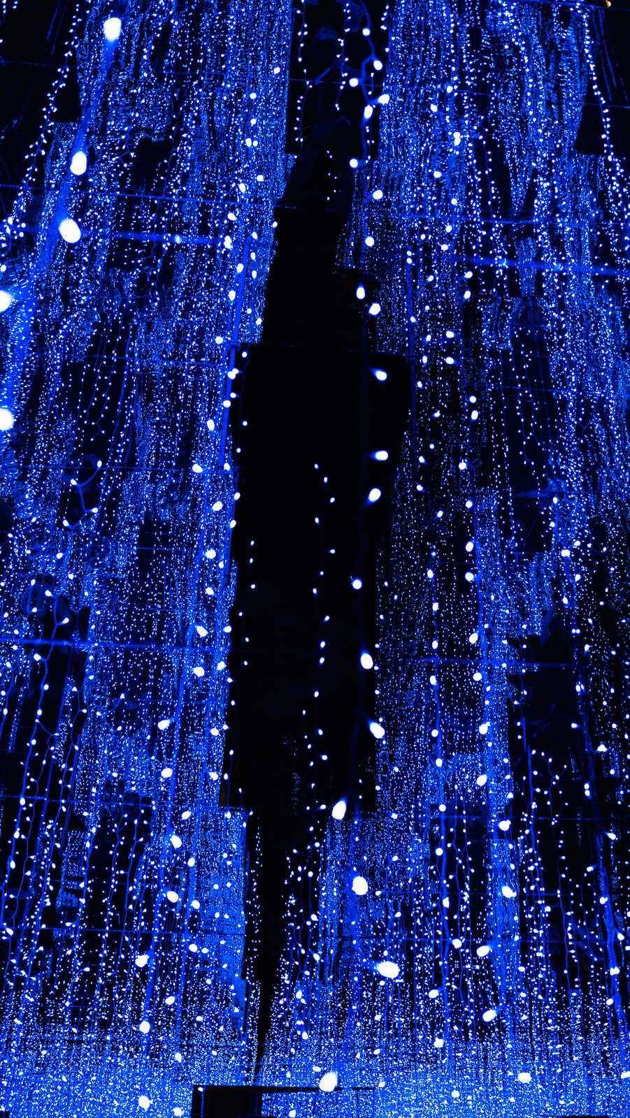 Blue light room at Magic Museum Berlin